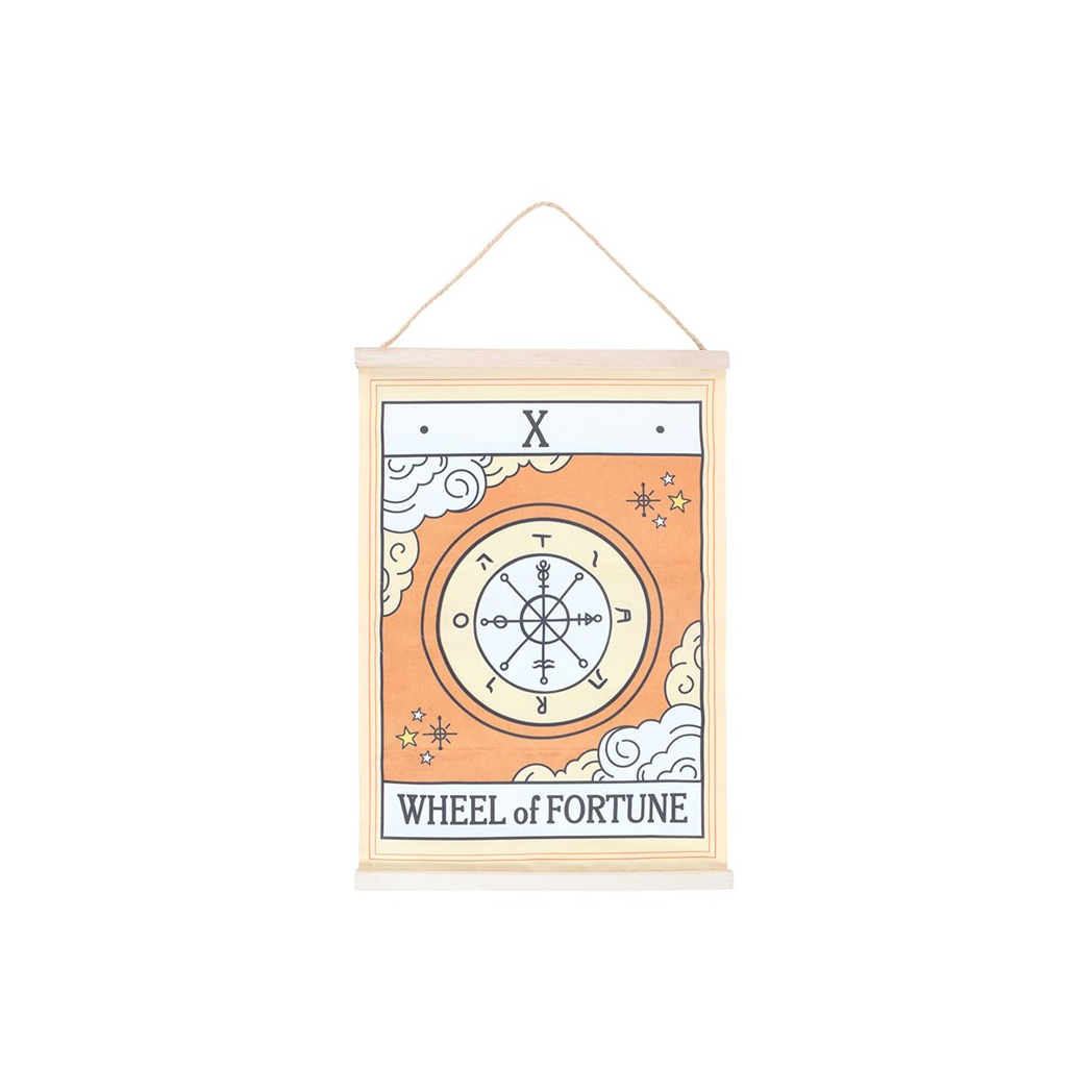 The Wheel of Fortune Vintage Tarot Wall Hanging - Image 2