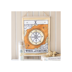 The Wheel of Fortune Vintage Tarot Wall Hanging